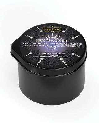 Kama Sutra Pheromone Massage Candle with Pour Spout - 1.7 oz - Blue Lotus