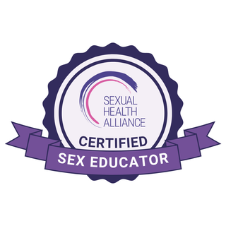 Sexual Health Alliance Certified Sex Educator badge
