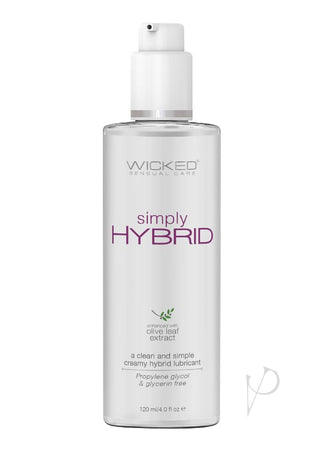 Wicked Simply Hybrid Lubricant with Olive Leaf Extract - 4oz
